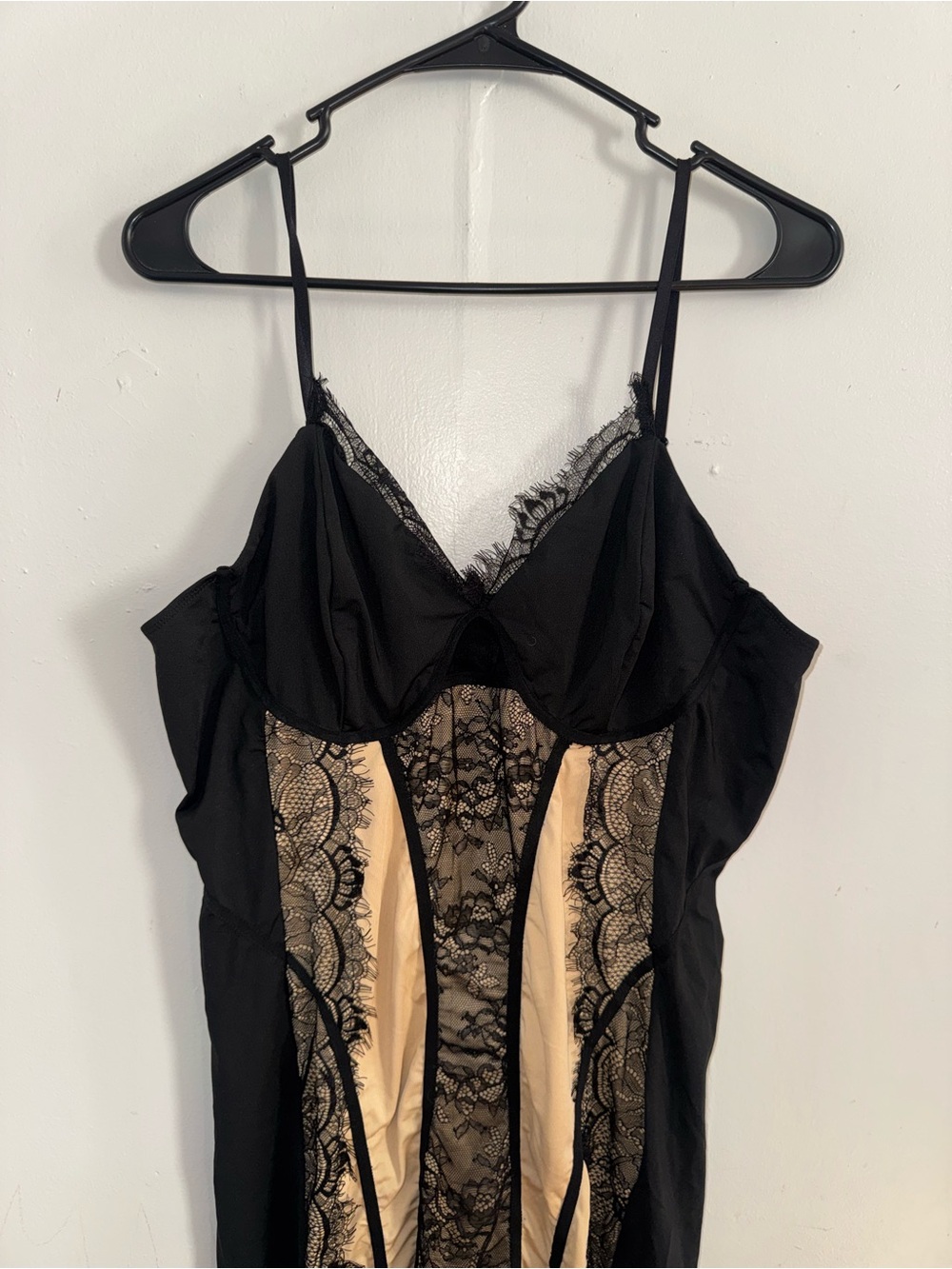 SHEIN SXY Plus Contrast Lace Bodycon Dress Size 2X NEW - Picture 4 of 6